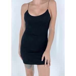 Forever 21 Black Bodycon Lace Mini Dress Size Medium